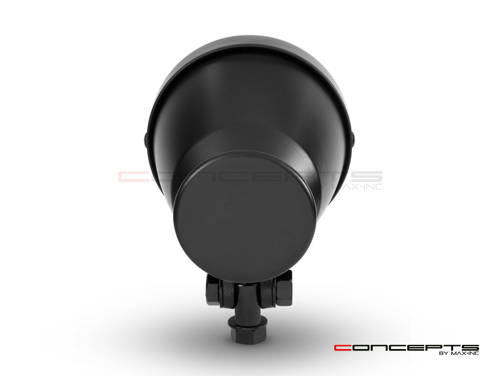 4.5" Matte Black Bottom Mount Vintage Style Universal Headlight