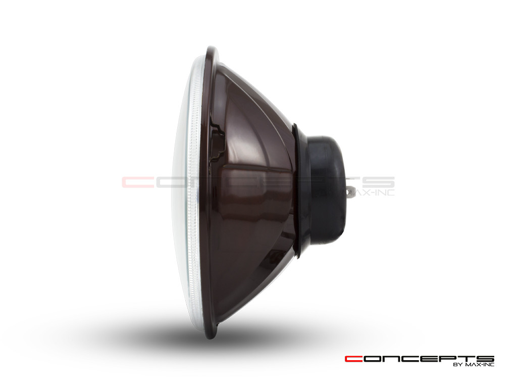 7" Crystal Semi Sealed Beam Insert - 55w Halogen Bulb