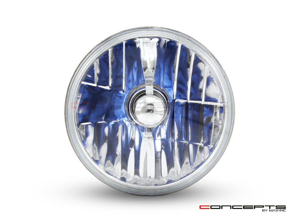 7" Crystal Semi Sealed Beam Insert - 55w Halogen Bulb