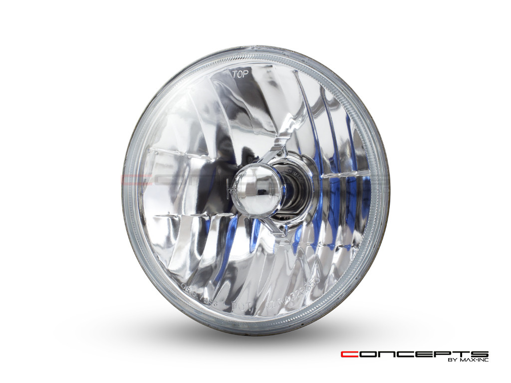 7" Crystal Semi Sealed Beam Insert - 55w Halogen Bulb