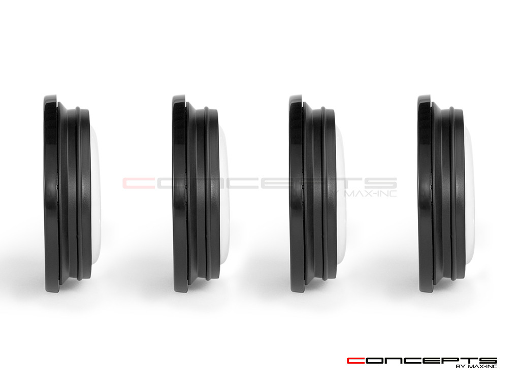 4" Universal Flush Mount Integrated LED Stop / Tail Light / Turn Signals + Reverse Lights - Set Of 4