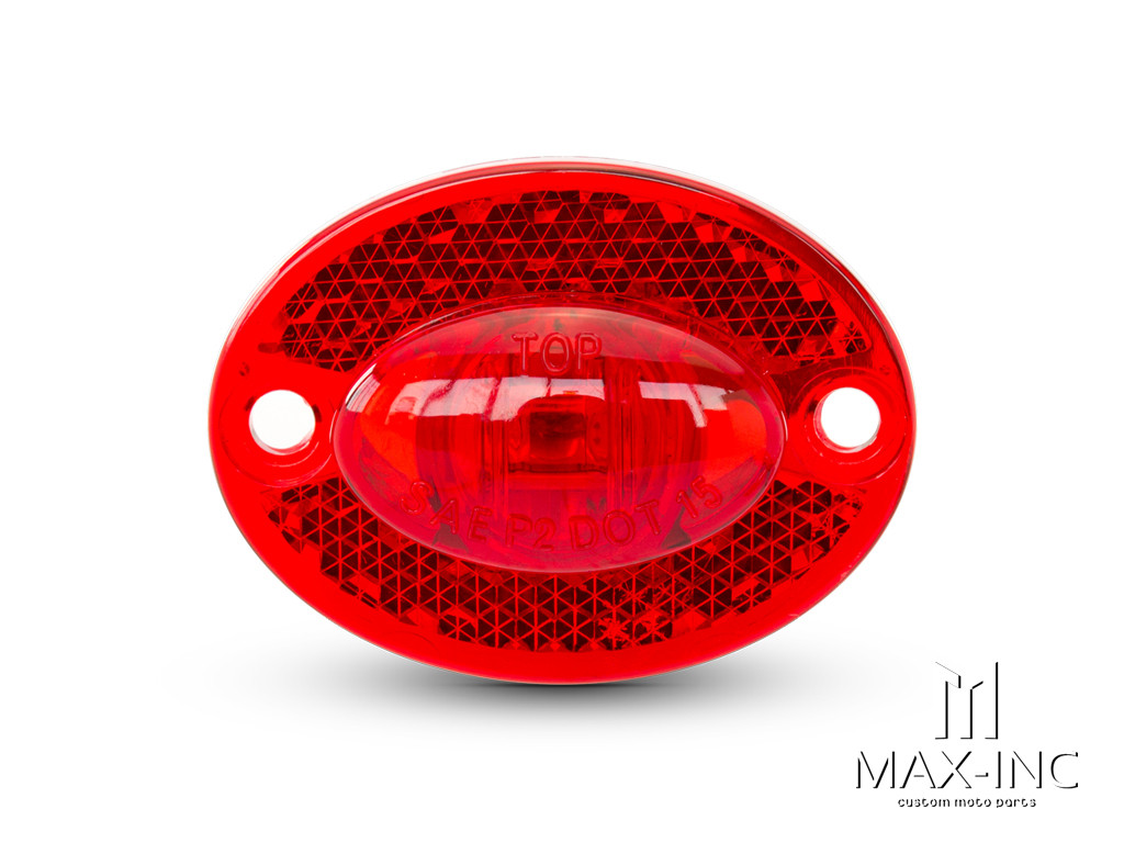 Universal Micro Oval LED Stop / Tail Light / Reflector
