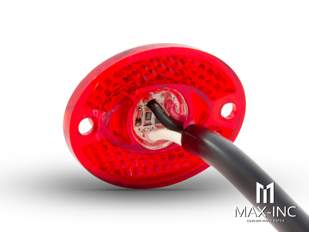 Universal Micro Oval LED Stop / Tail Light / Reflector