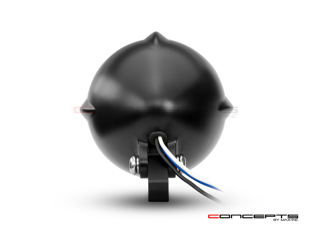 7" Black Alloy Vintage Style LED Projector Headlight