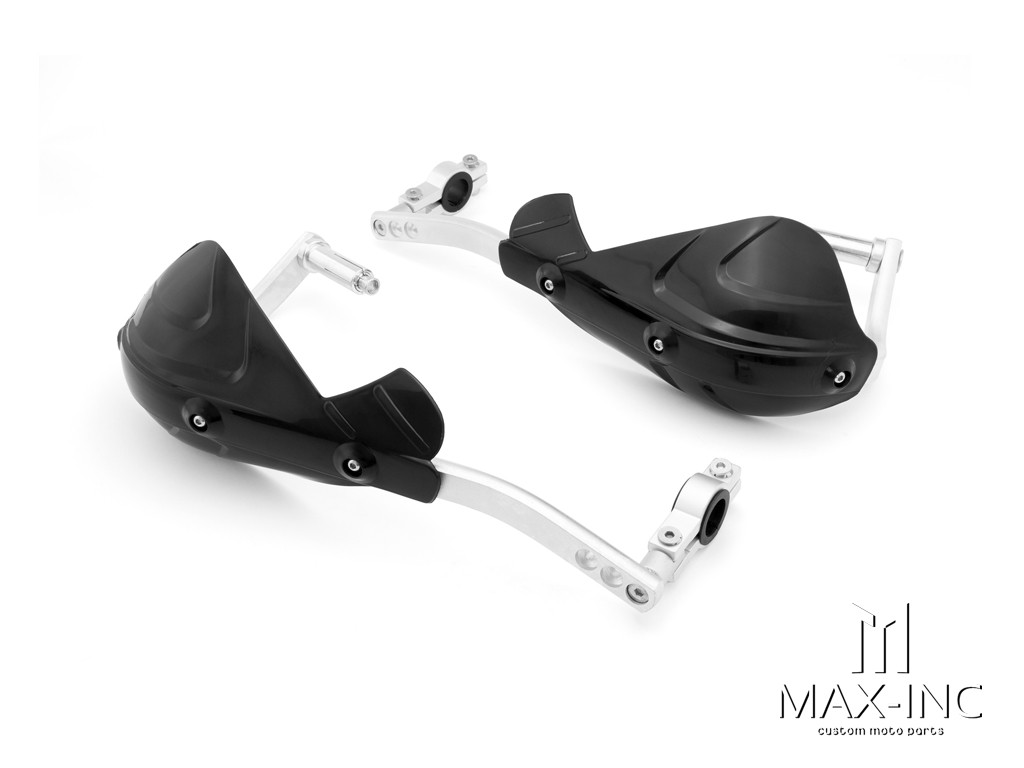 Black Universal Alloy / Plastic Hand Guards - Fits 7/8" Bars