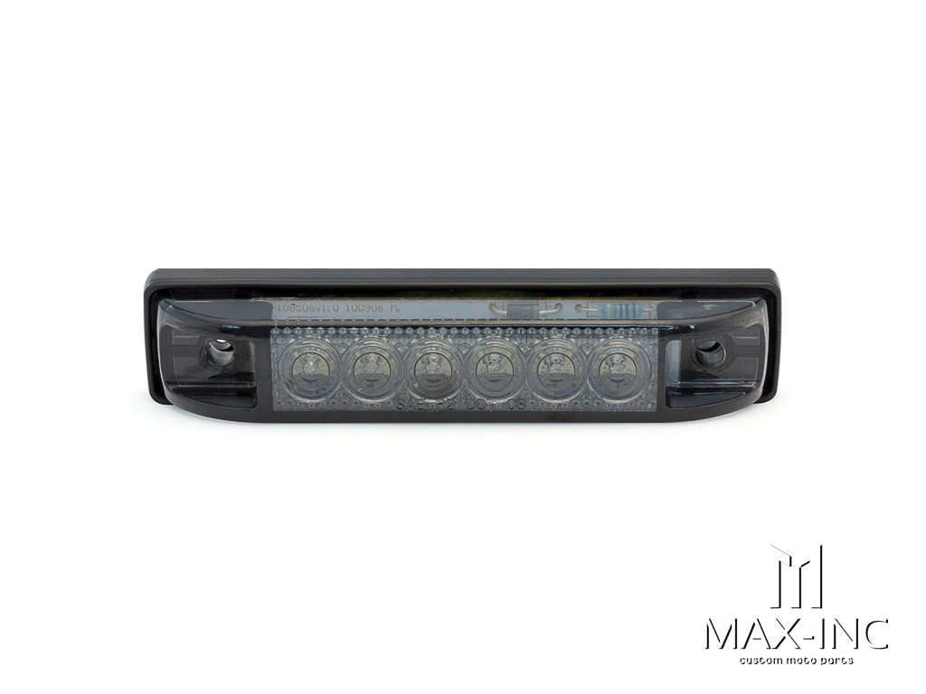 4" Cafe Racer Flush Mount LED Stop / Tail Light - Smoked Lens