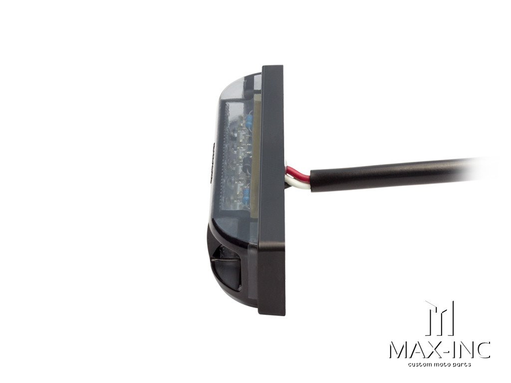 4" Cafe Racer Flush Mount LED Stop / Tail Light - Smoked Lens