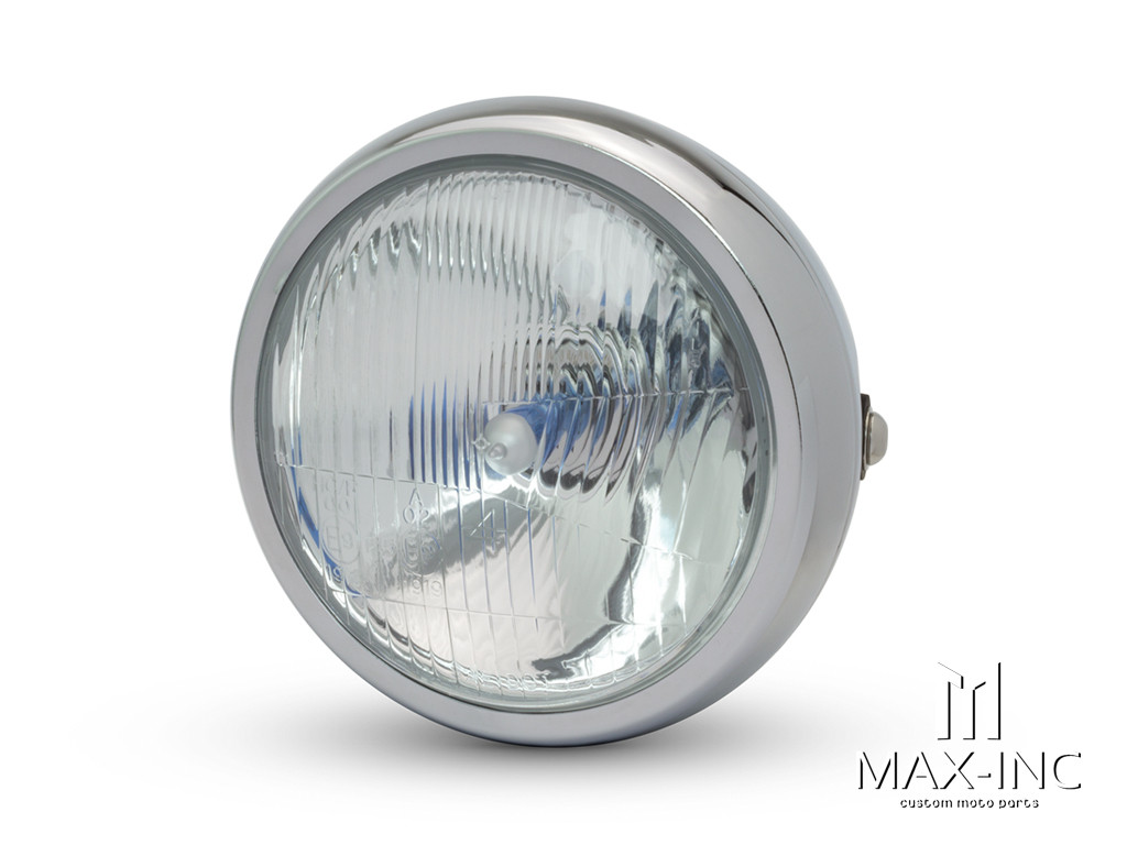 6" Chrome Universal Metal Classic Headlight