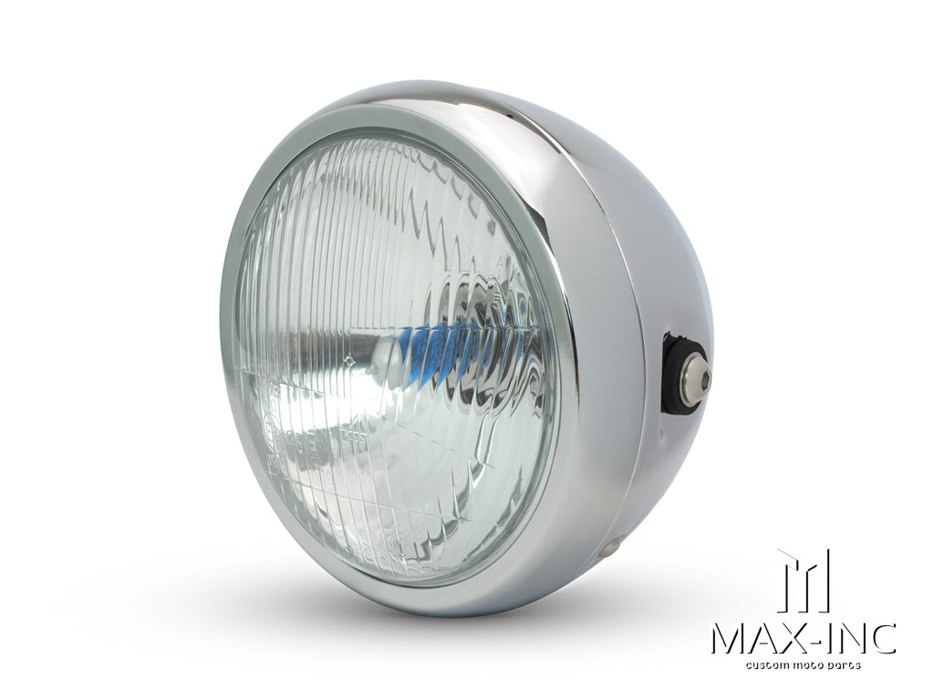 6" Chrome Universal Metal Classic Headlight