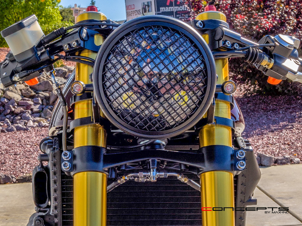 MAX LADZ Black + Brass CNC Machined Alum Mini LED Indicators / Turn Signals + Running Lights
