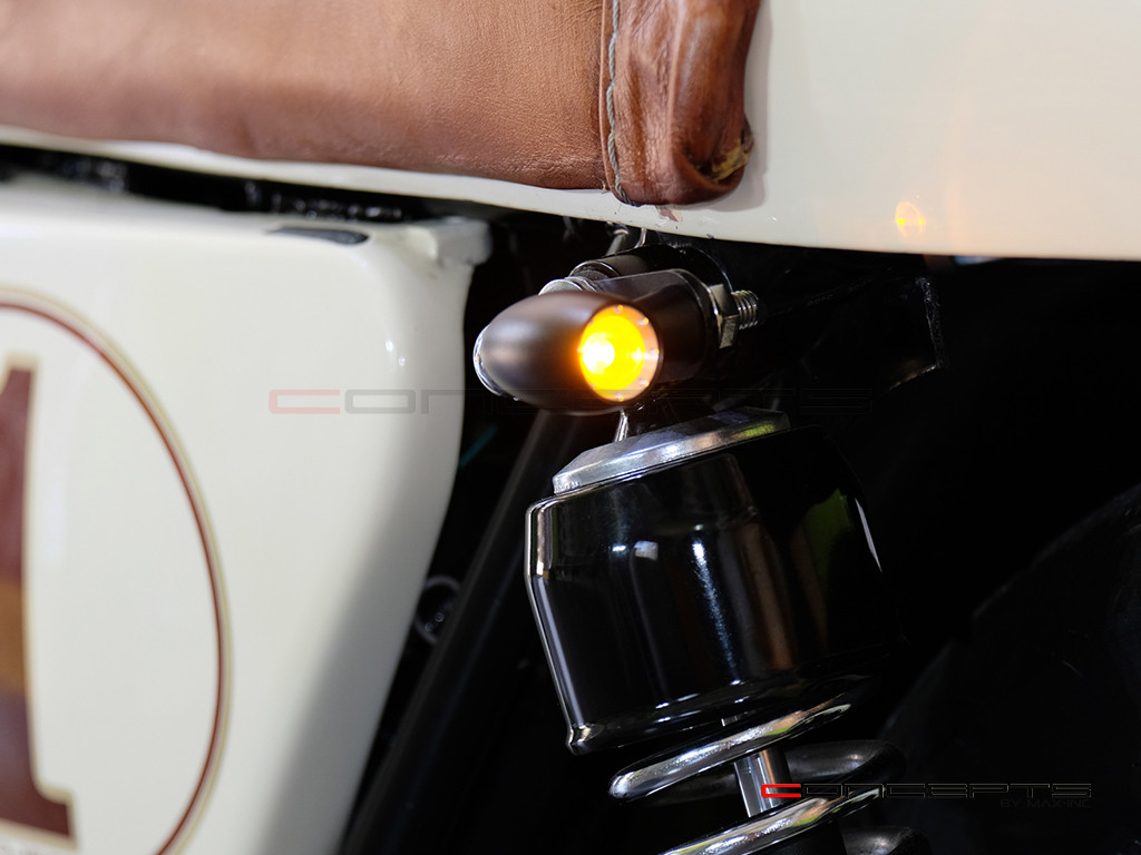 MAX LADZ Black + Natural CNC Machined Alum Mini LED Indicators / Turn Signals + Running Lights