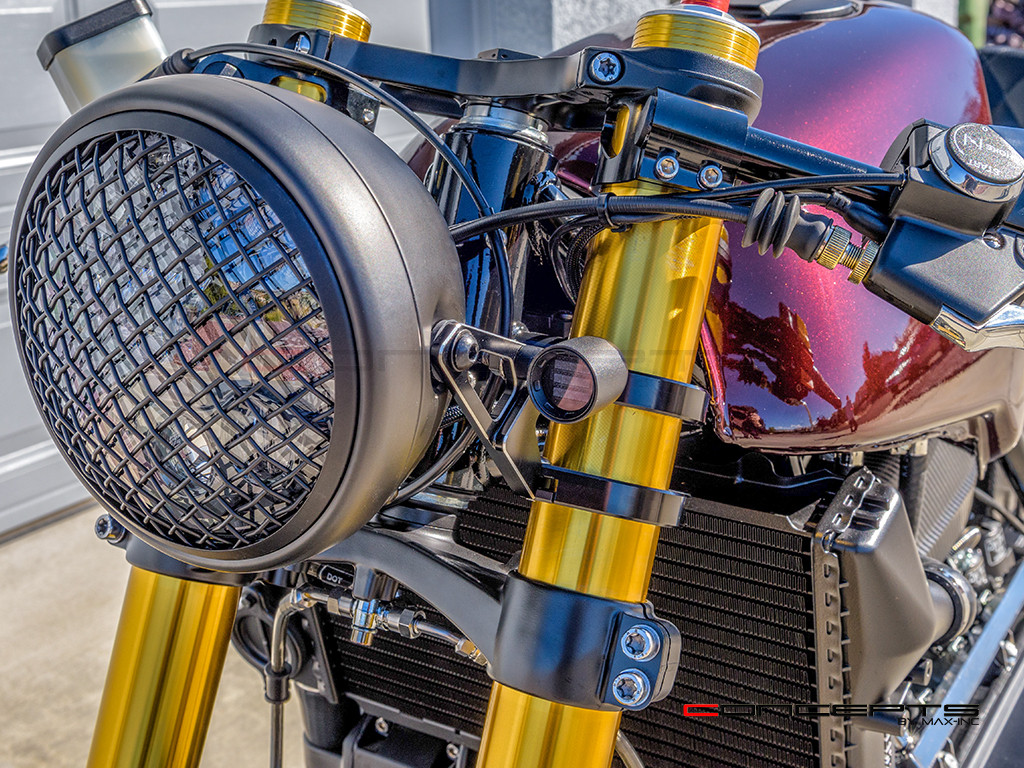 MAX "DERBY" Black CNC Machined Alum Classic Mini LED Indicators / Turn Signals