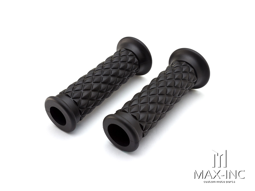 Black Diamond Cafe Racer Style Hand Grips - 7/8" (22mm)