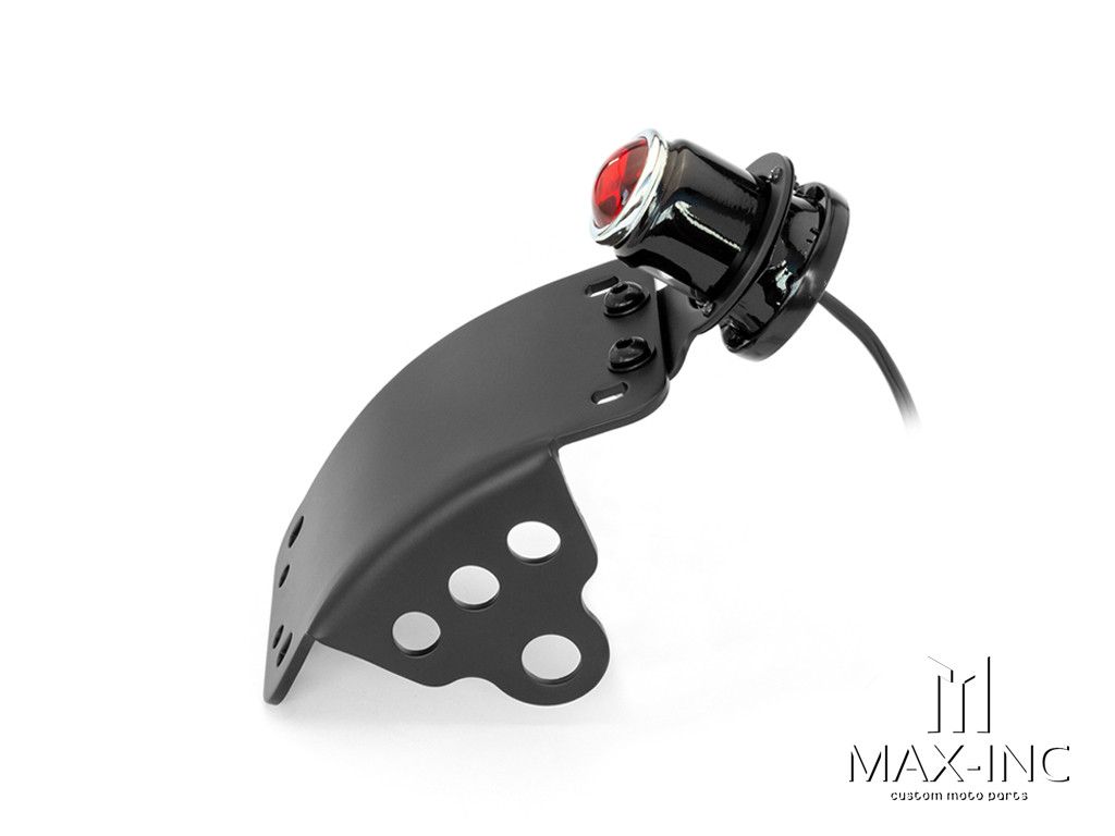 Black Curved Side Mount Lucas Replica LED Stop / Tail Light