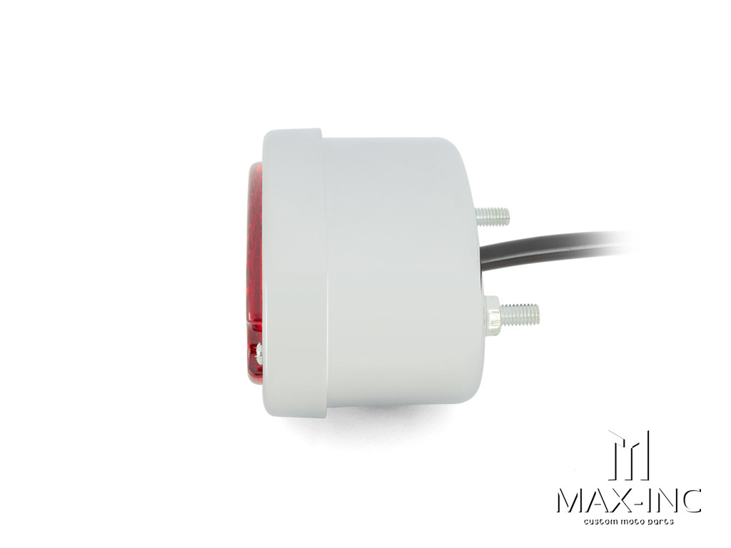 Classic Chrome Metal Oval LED Stop / Tail Light