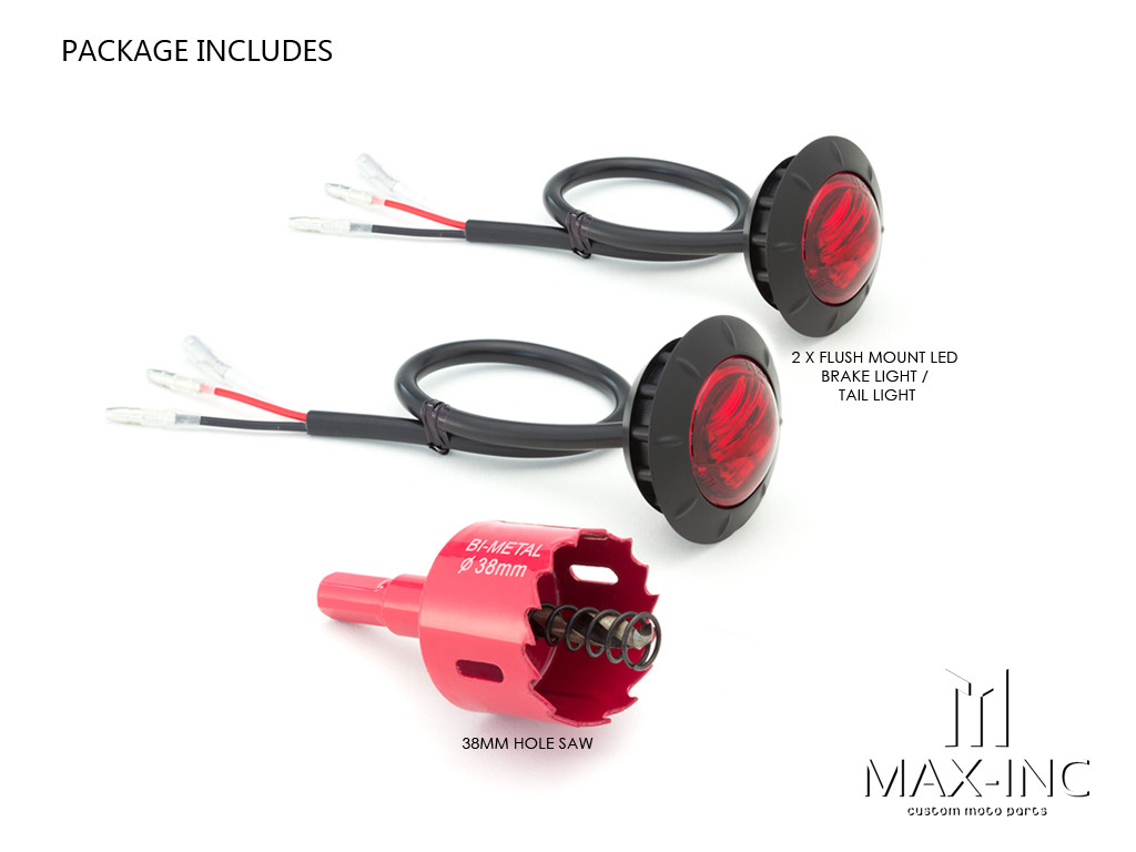 2" Flush Mount Sealed LED Stop / Tail Lights - Set Of 2