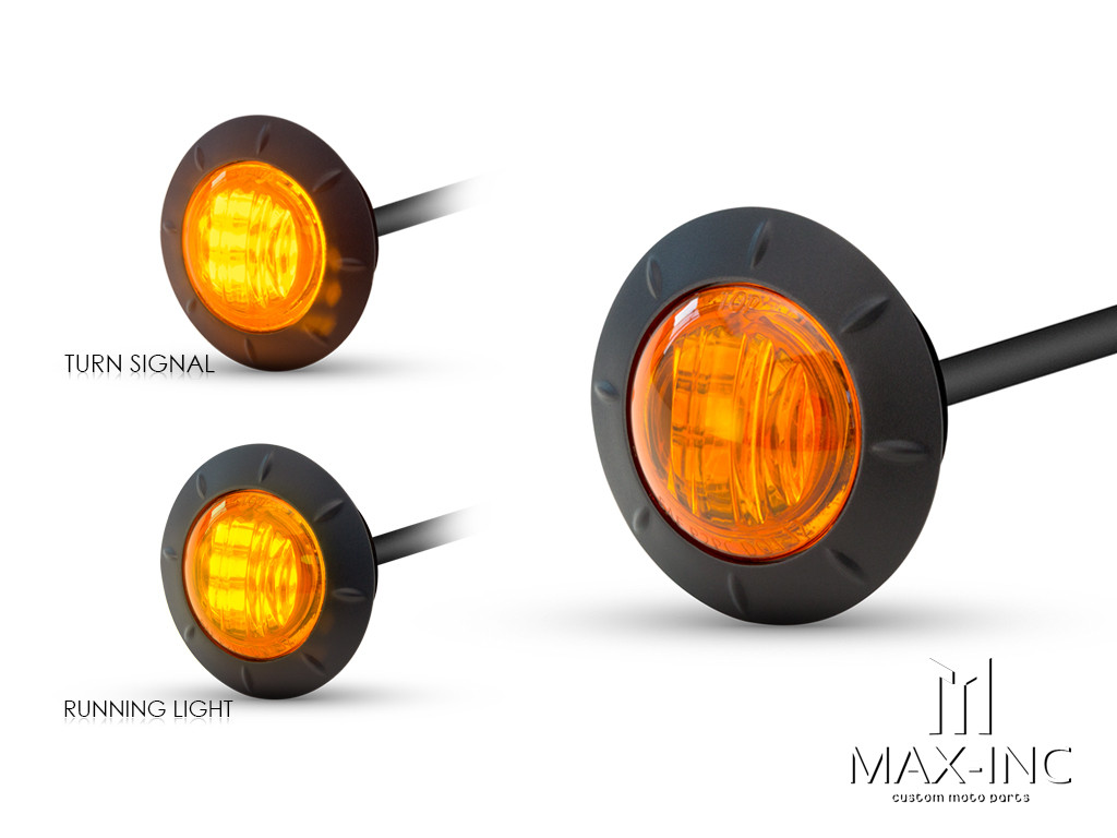 2" Flush Mount Sealed LED Running Lights / Turn Signals - Set Of 2