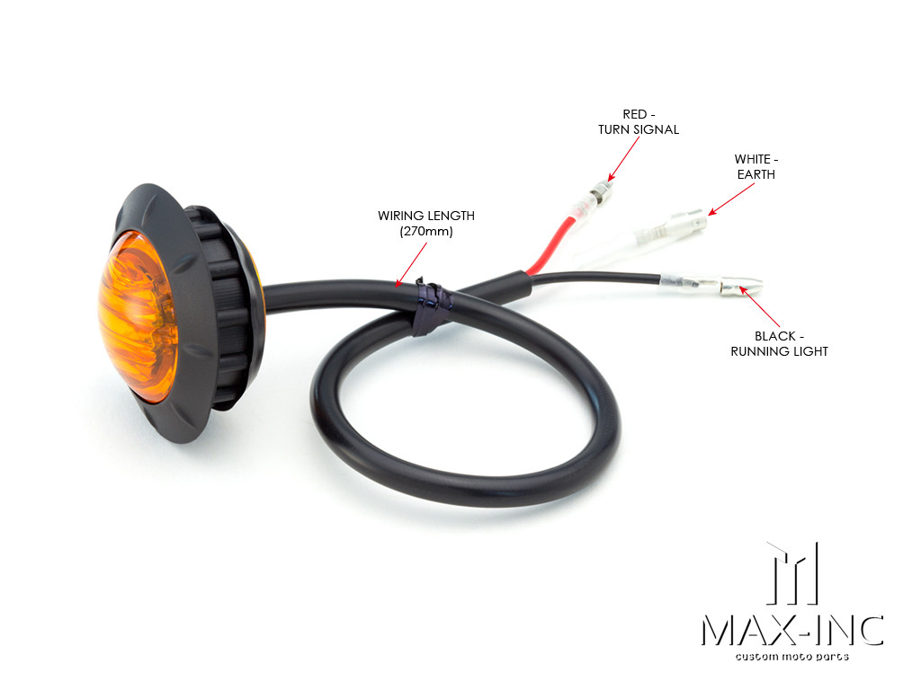 2" Flush Mount Sealed LED Running Lights / Turn Signals - Set Of 2