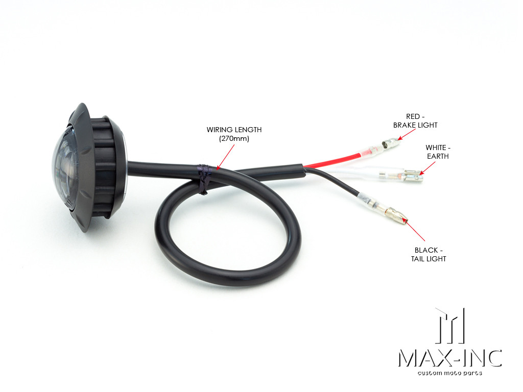 2" Flush Mount Smoked Lens LED Stop / Tail Lights - Set Of 2