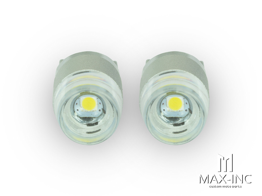 Amber 12v / T10 W5W LED Projector Bulbs - Pair