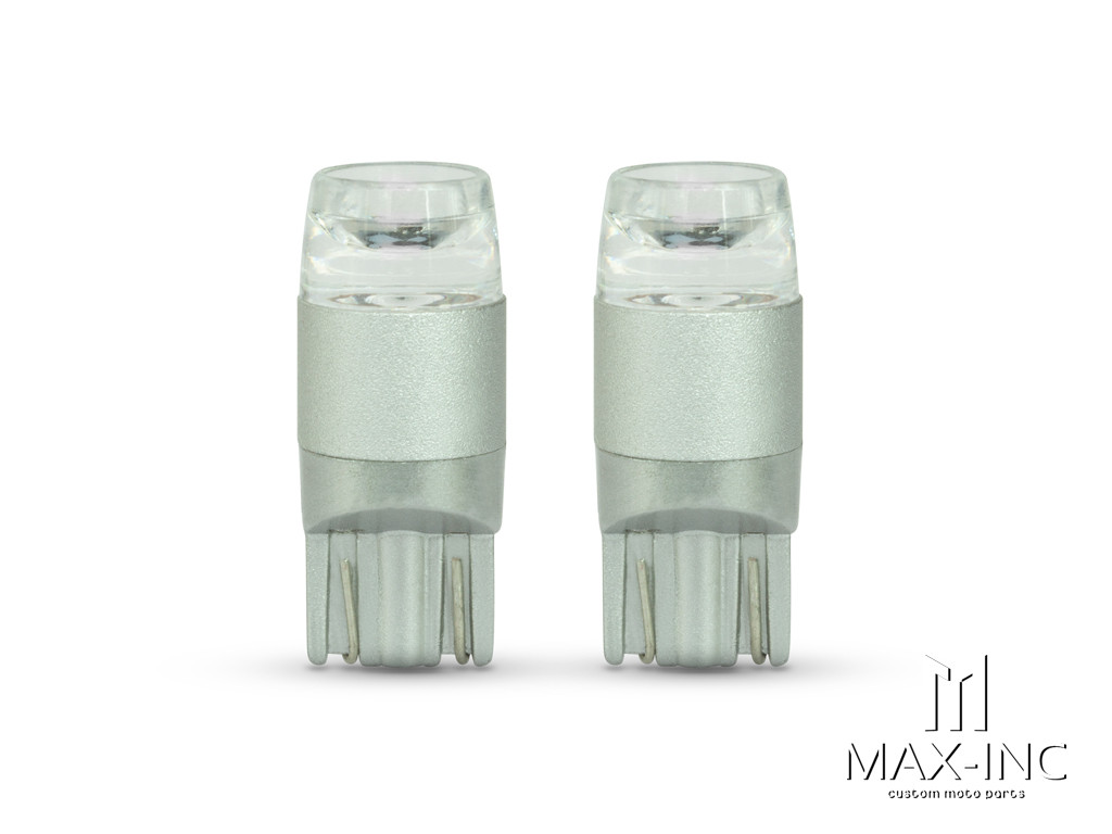 Blue 12v / T10 W5W LED Projector Bulbs - Pair