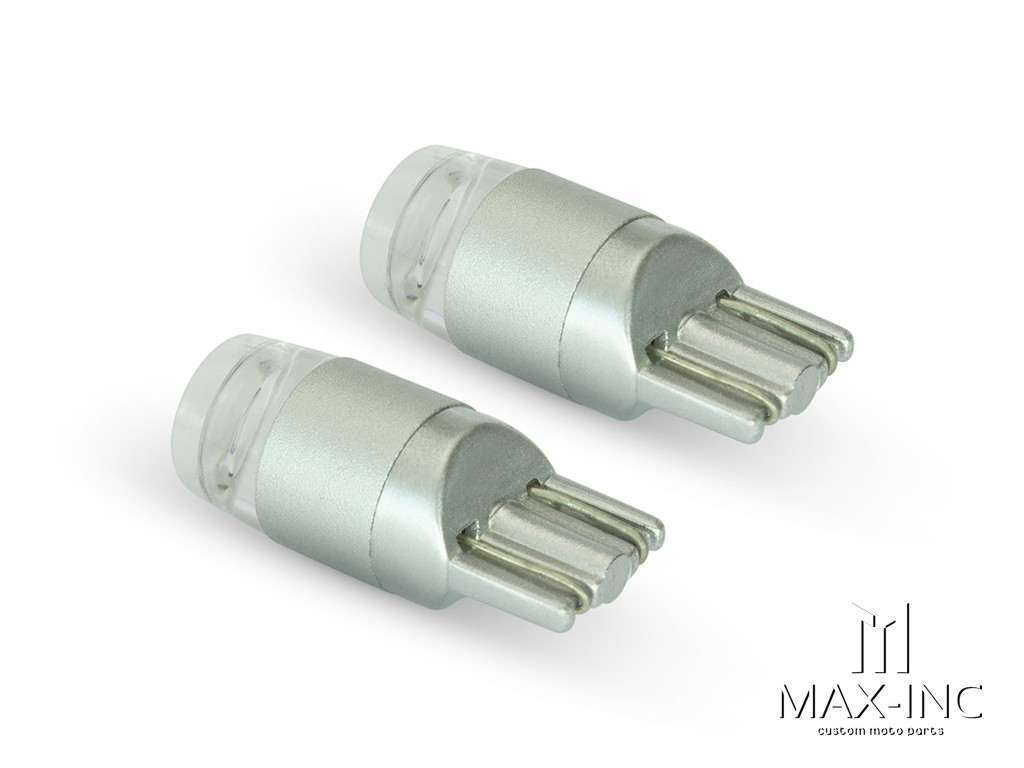 Green 12v / T10 W5W LED Projector Bulbs - Pair