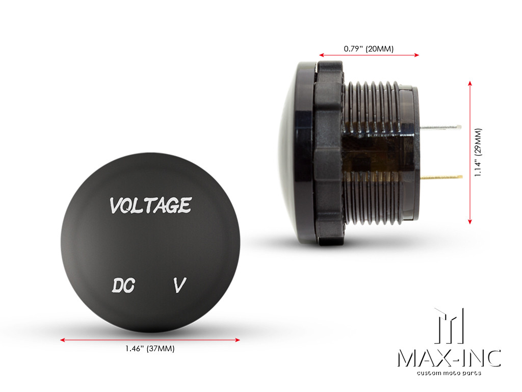 Universal Panel / Dash Mount 12v Digital Voltage Meter