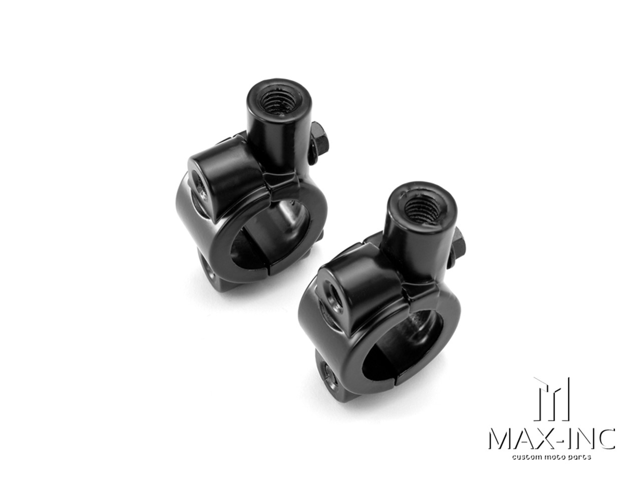 Universal 22mm Alloy Handlebar Mirror Mounts - M8 / Right Hand Thread