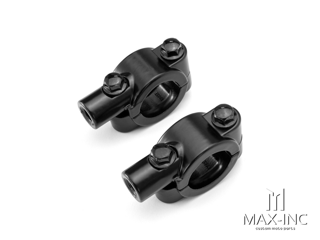 Universal 22mm Alloy Handlebar Mirror Mounts - M10 / Right Hand Thread