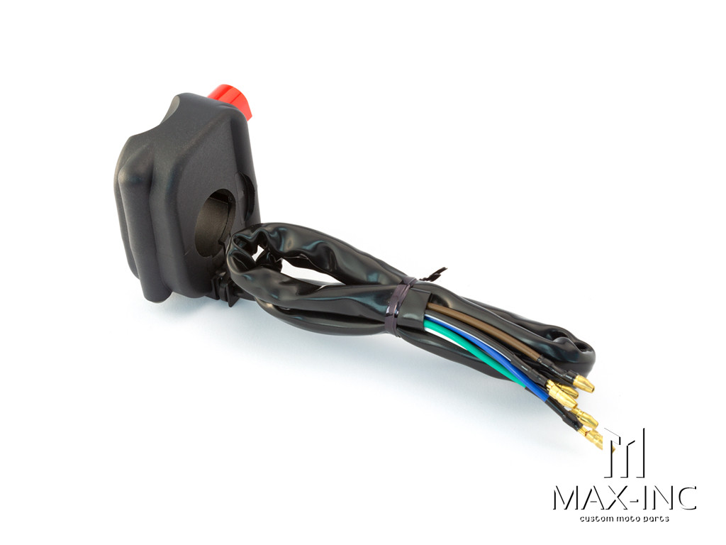 Universal Black Motorcycle Engine Start / Stop Switch - Fits 22mm Bars