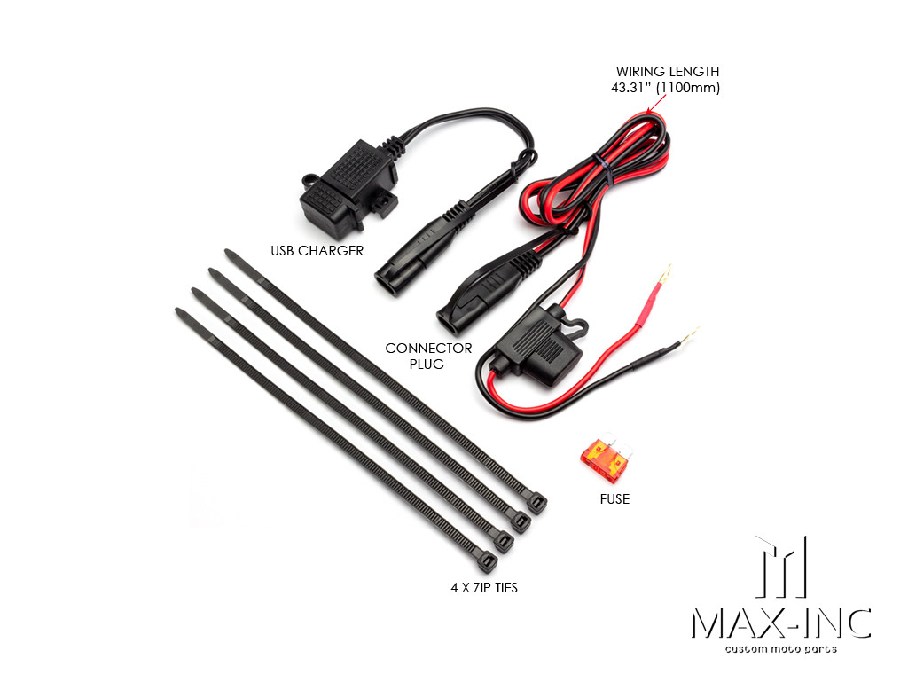 12v USB To Battery Power Supply With 1.1m Harness