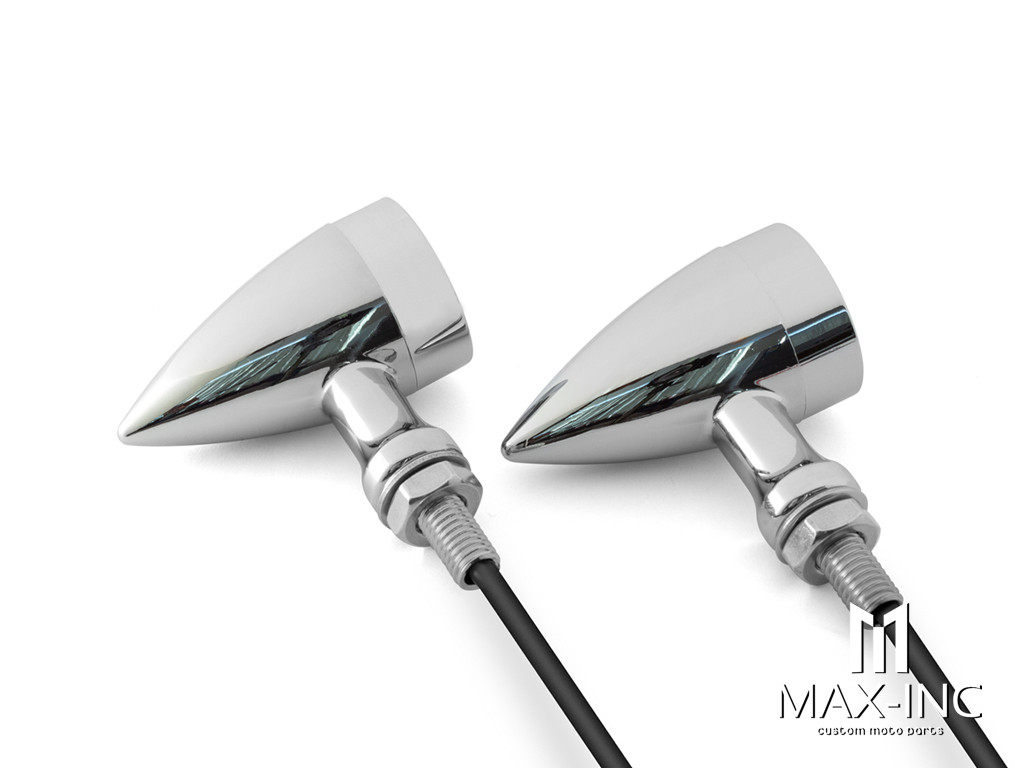 Chrome Alloy Classic LED Turn Signals / Indicators