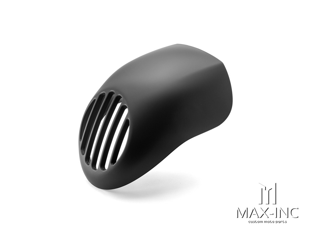 Harley Davidson Sportster Prison Grill Headlight Cowl - Matte Black