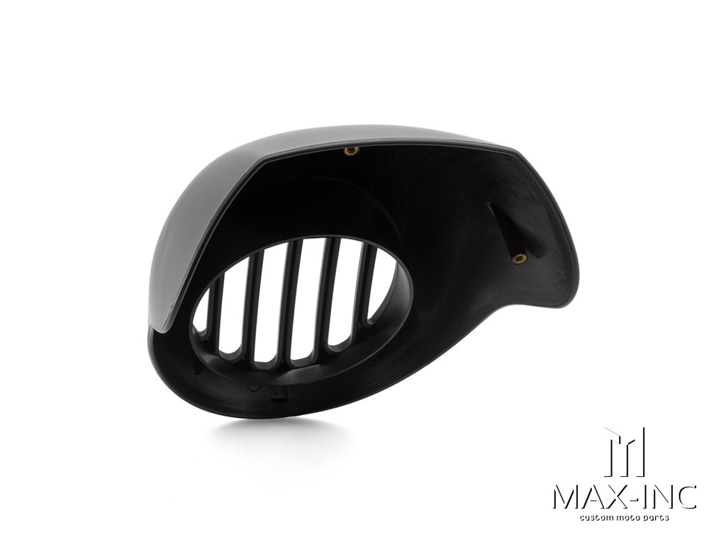 Harley Davidson Sportster Prison Grill Headlight Cowl - Matte Black