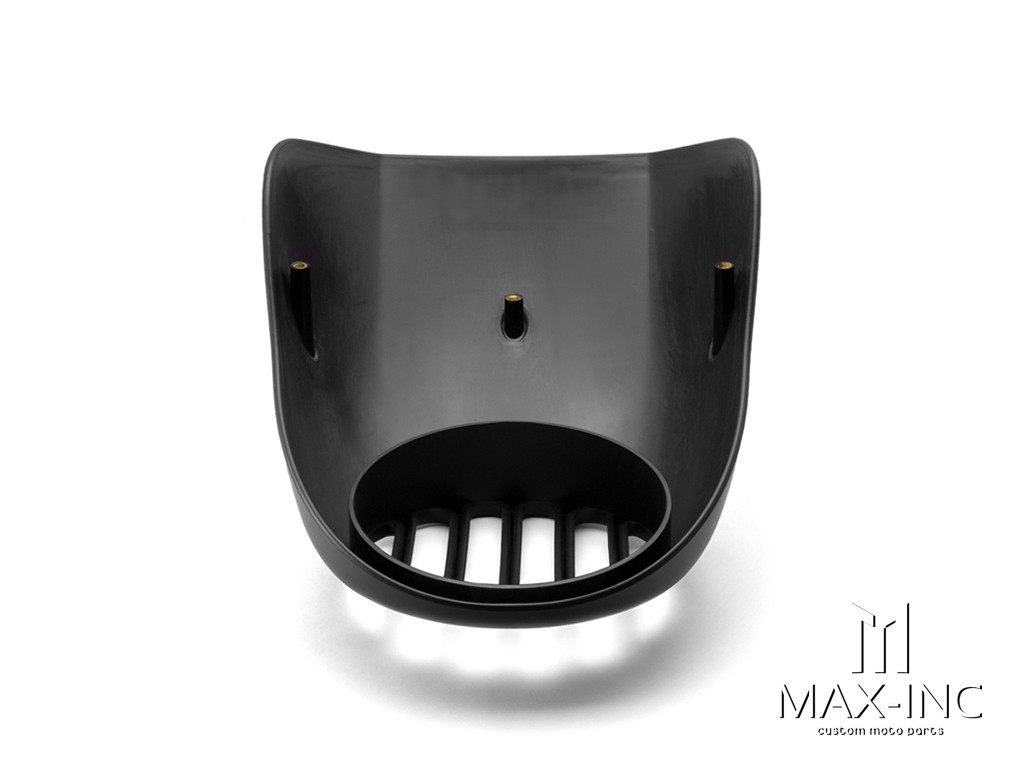 Harley Davidson Sportster Prison Grill Headlight Cowl - Matte Black