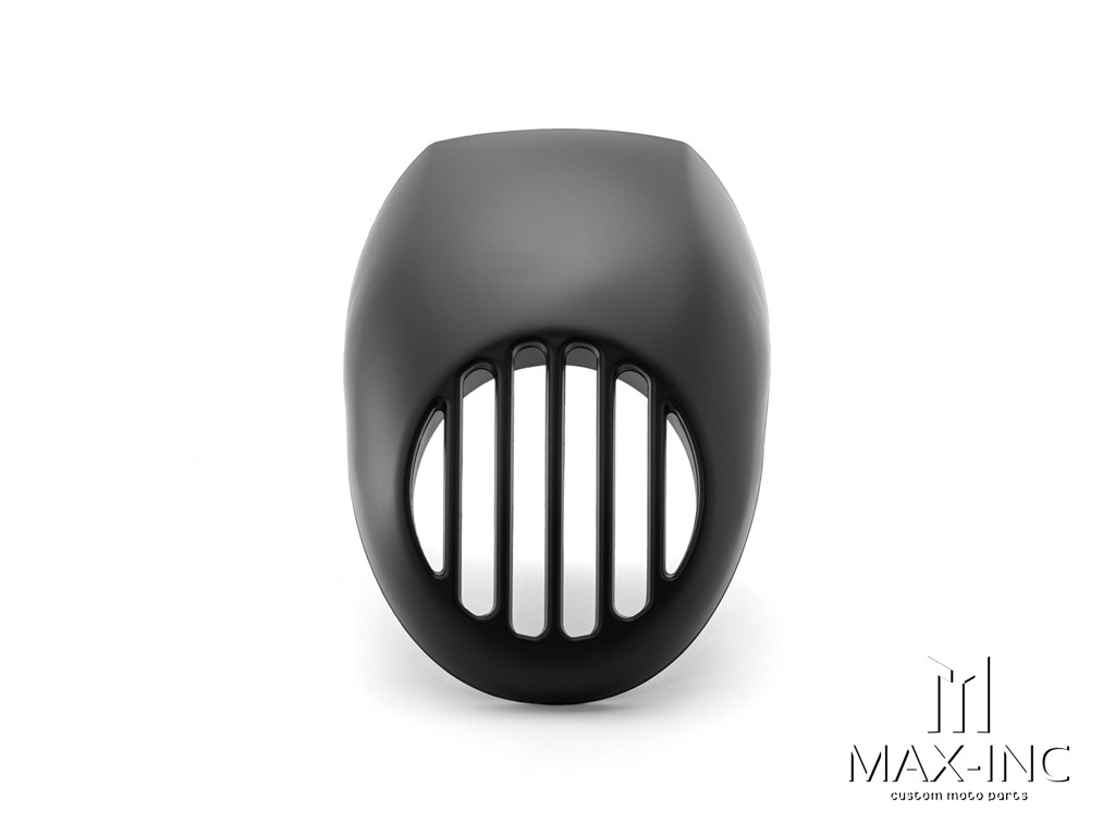 Harley Davidson Sportster Prison Grill Headlight Cowl - Matte Black