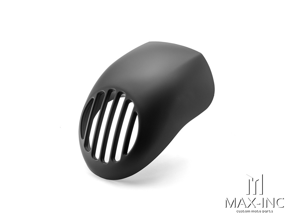 Harley Davidson Sportster Prison Grill Headlight Cowl - Matte Black