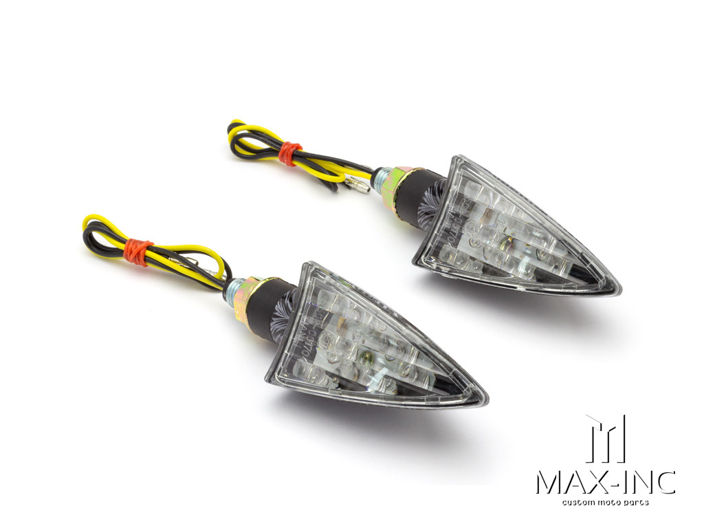 Carbon Universal LED Spear Head Turn Signals / Indicators - Emarked