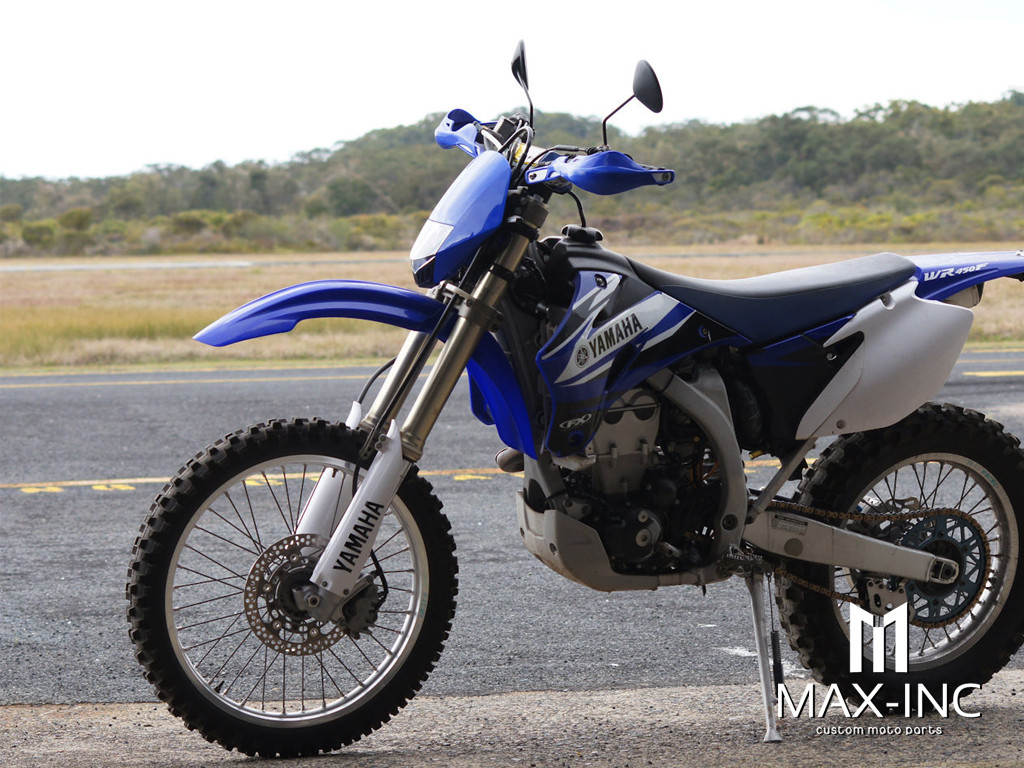 Blue Universal Stealth Supermoto LED Headlight Mask - 20w