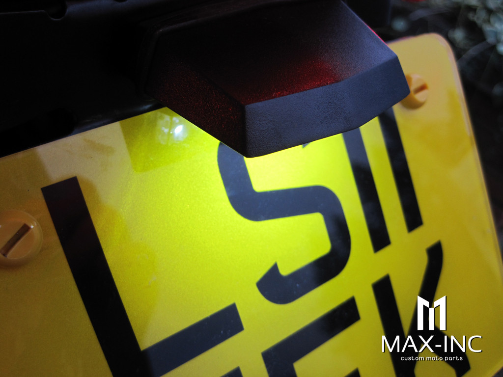 Black Universal Bolt On LED License Plate Light - Emarked