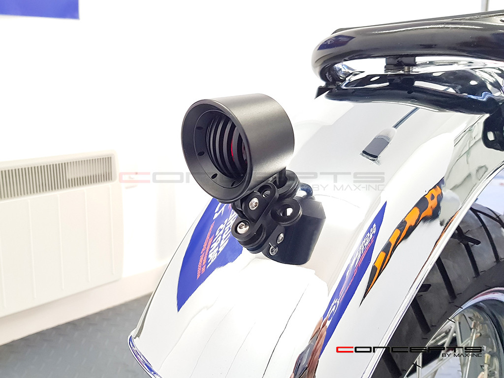 Matte Black Bell Design CNC Machined Billet Stop / Tail Light + Grill
