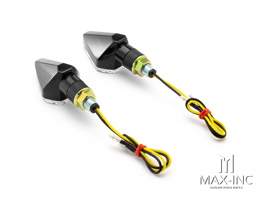  Black Mini LED Turn Signals / Indicators - Emarked