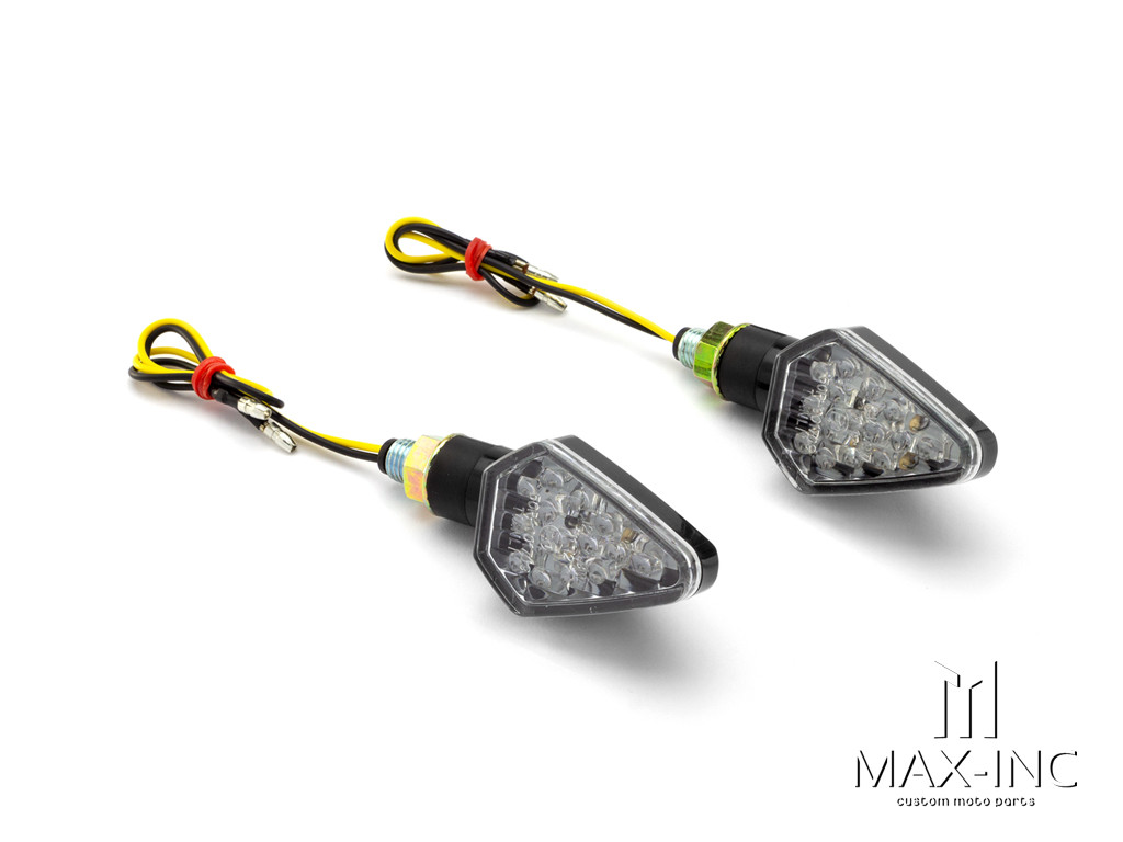  Black Mini LED Turn Signals / Indicators - Emarked
