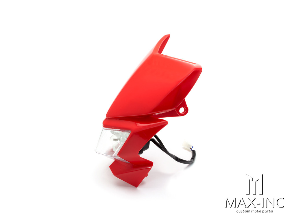 Red Beasty Universal Supermoto Headlight Mask - 12v/35w