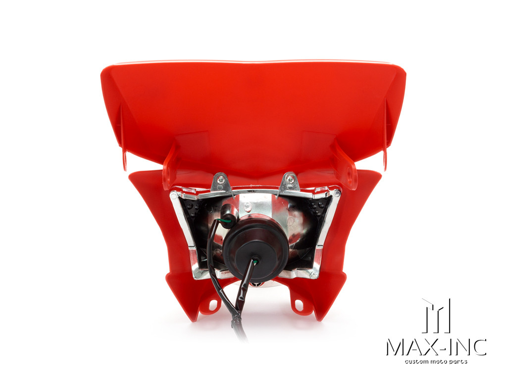 Red Beasty Universal Supermoto Headlight Mask - 12v/35w
