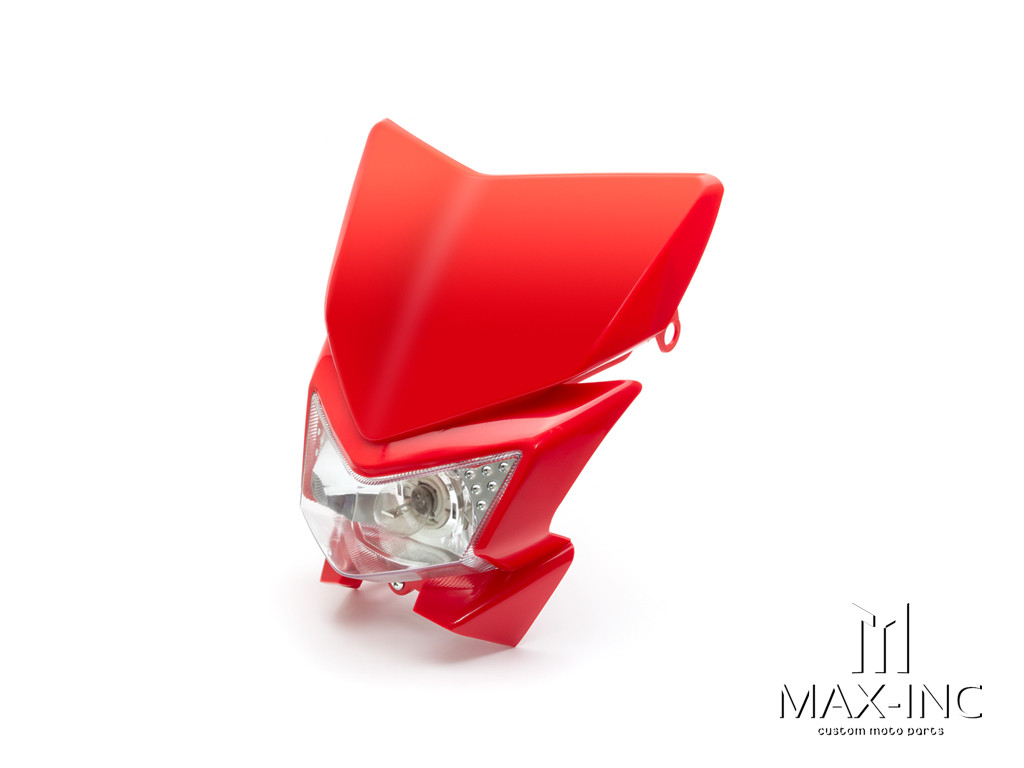 Red Beasty Universal Supermoto Headlight Mask - 12v/35w