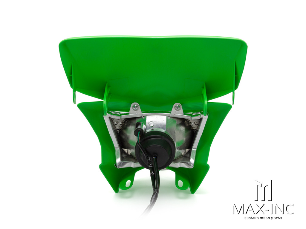 Green Beasty Universal Supermoto Headlight Mask - 12v/35w