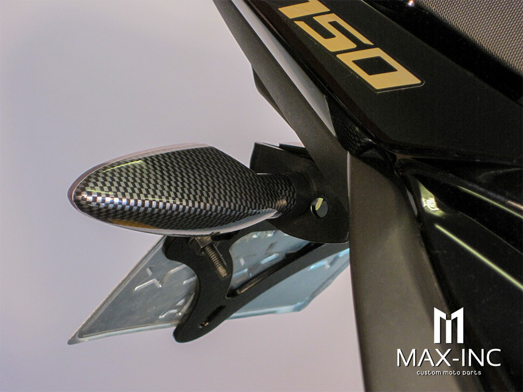 Carbon Pattern Full Size Spear Head LED Turn Signals / Indicators - Emarked