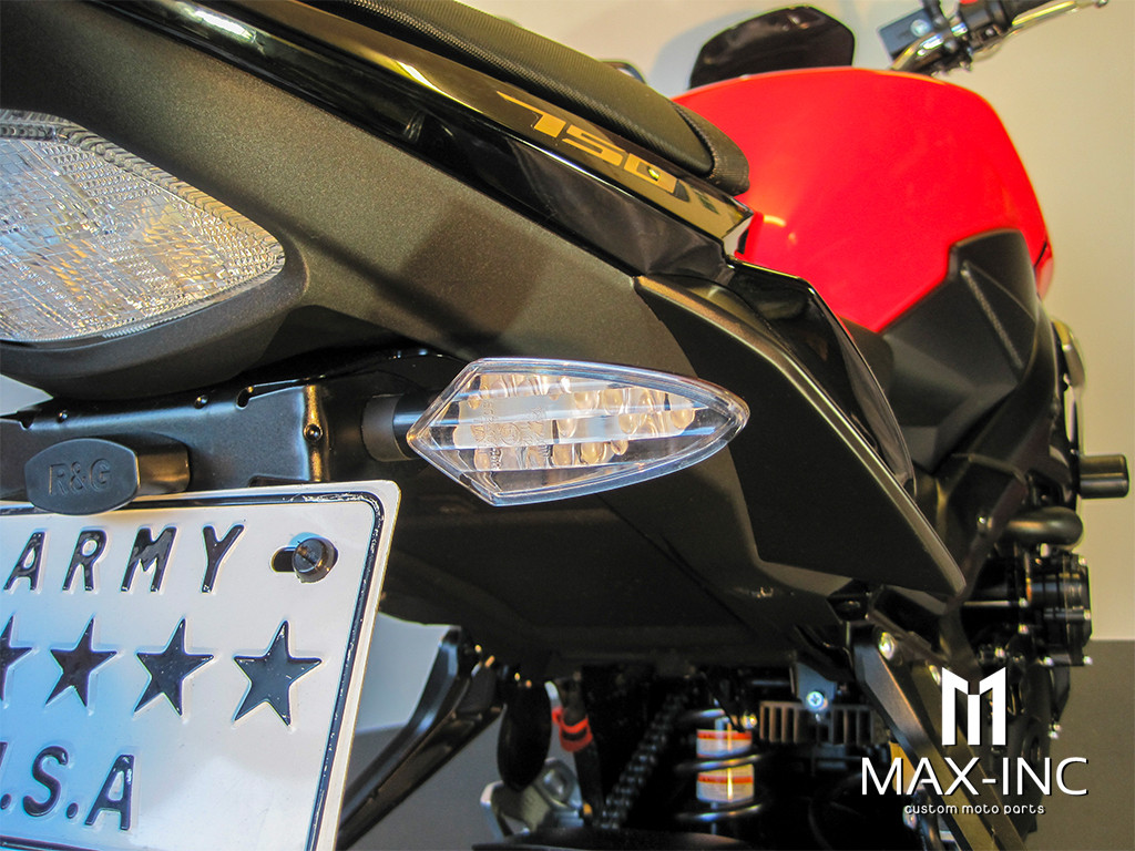 Black Full Size Spear Head LED Turn Signals / Indicators - Emarked