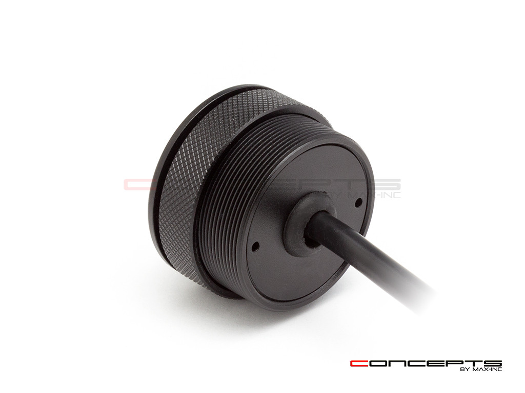 1.65" Matte Black Mini Flush Mount CNC Billet Alum Prison Grill LED Stop / Tail Light